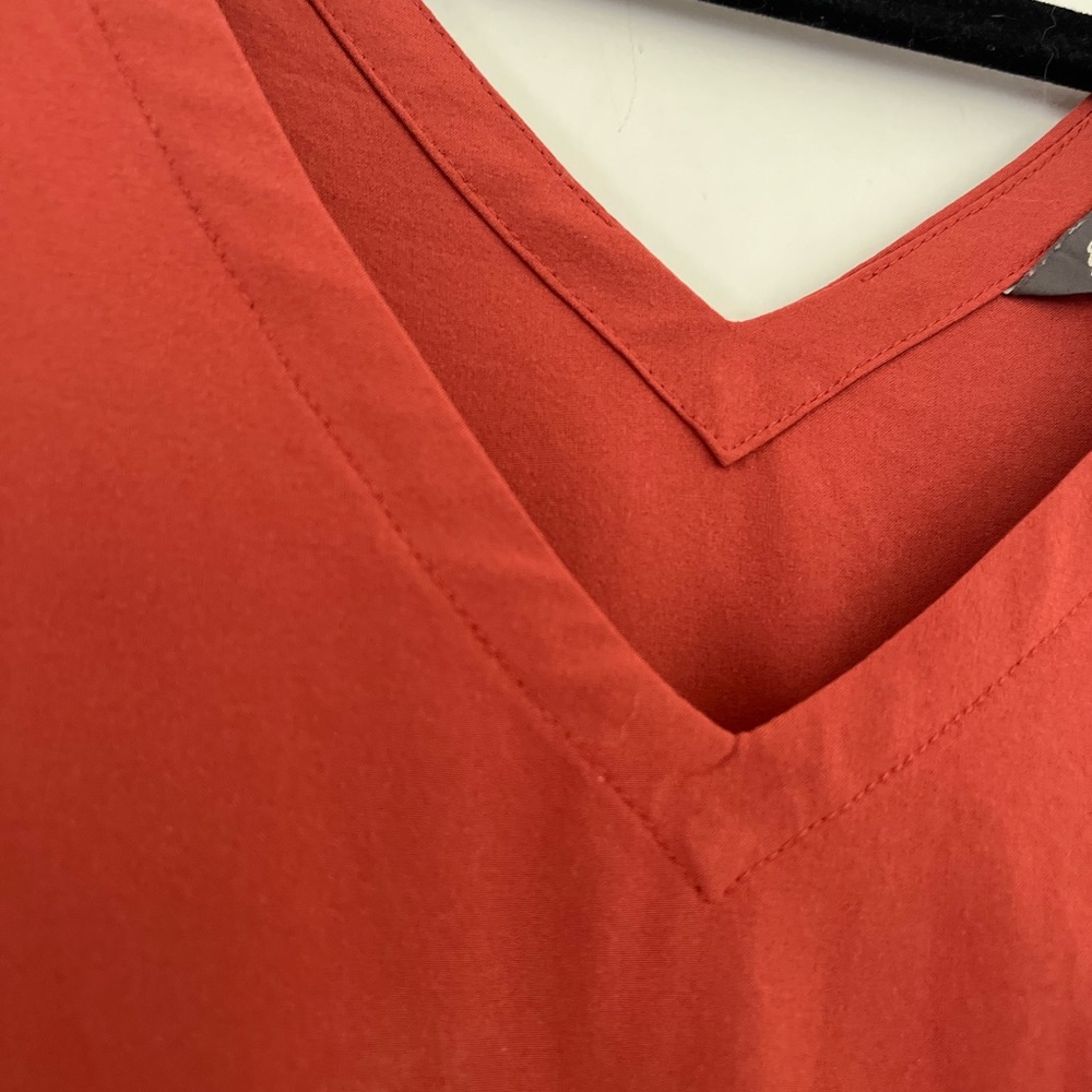 Eddie Bauer Travelers Departure Easy Tank Dress Size Medium Terracotta Orange - Picture 2 of 9